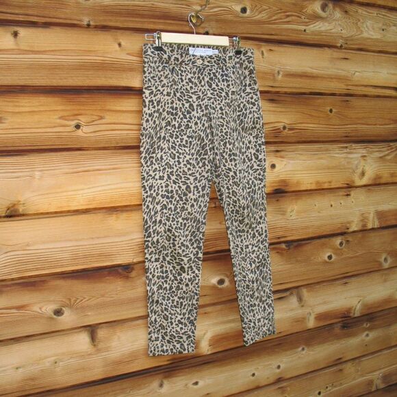 Gretchen Scott Stretch Leopard Jeans S 30 - Picture 2 of 7